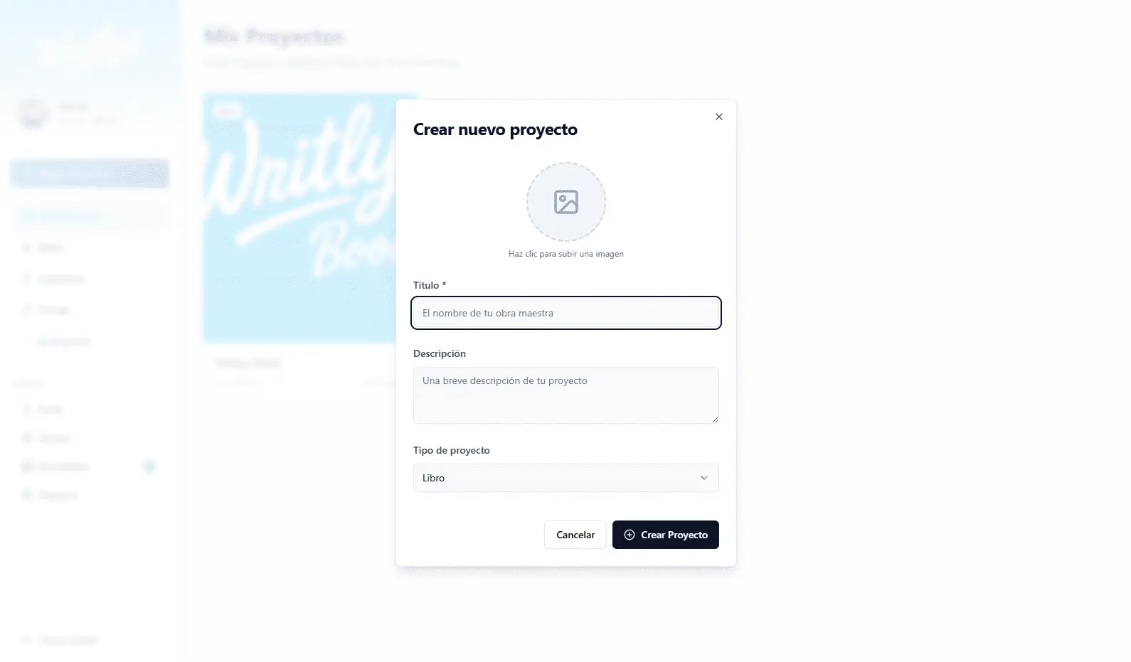 Crear un nuevo proyecto